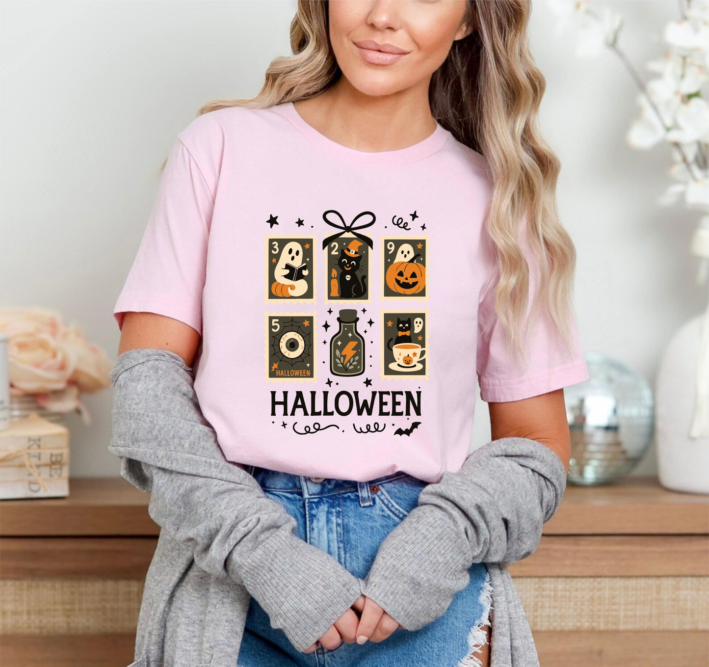 Halloween T-Shirt – Spooky Season Graphic Tee, Cute and Funny October Outfit, Unisex Trick or Treat Top for Fall Parties and Costume Looks - 29 July