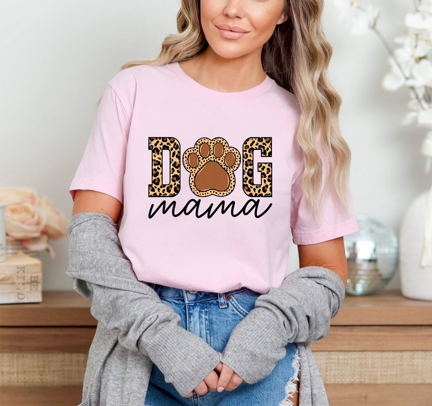 Dog Mama T-Shirt – Cute Pet Lover Tee, Funny Dog Mom Gift Shirt, Unisex Animal Owner Top, Puppy Parent Graphic Tee For Women US 03