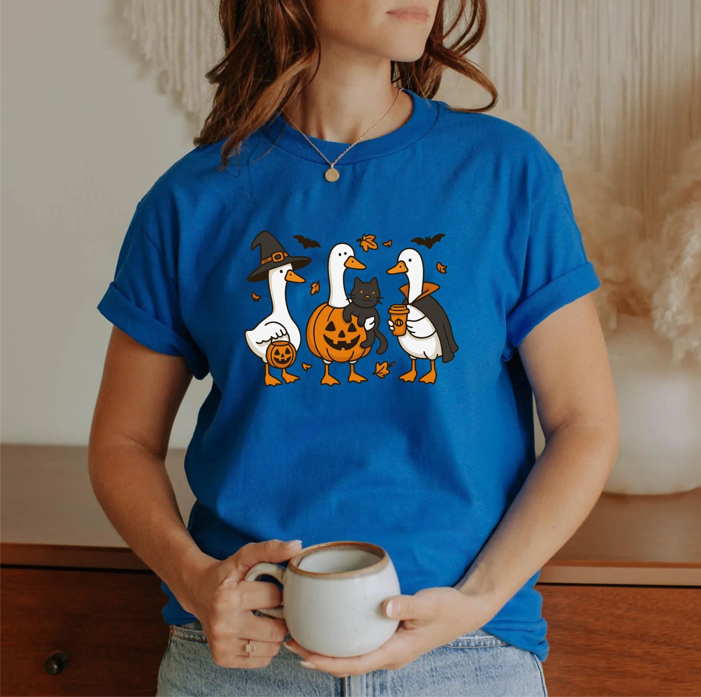 Halloween Goose Pumpkin Shirt – Funny Spooky Season Animal Tee, Cute Fall Goose Graphic with Pumpkin, Unisex October Outfit for Autumn Lovers - 29 july