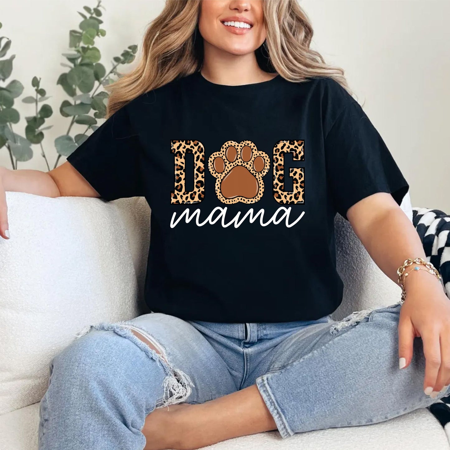 Dog Mama T-Shirt – Cute Pet Lover Tee, Funny Dog Mom Gift Shirt, Unisex Animal Owner Top, Puppy Parent Graphic Tee For Women US 03