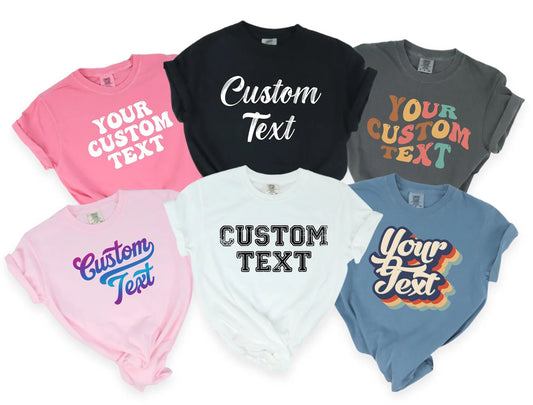 Custom Text Shirt, Custom Business Logo Matching Shirt, Custom Made Shirt, Soft Style Custom Photo T Shirt