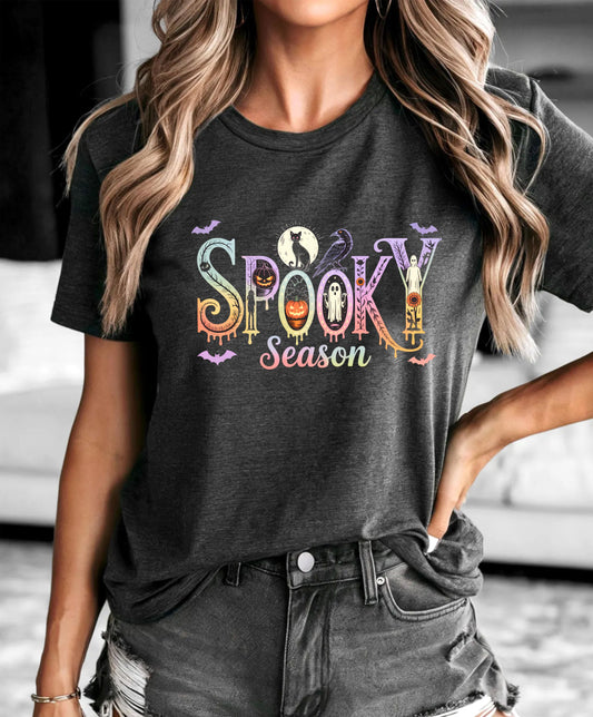 Spooky Season Cat Moon Shirt – Cute Halloween Cat Graphic Tee with Moon, Fall Aesthetic Unisex October Outfit for Cat Lovers and Autumn Nights - 29 july