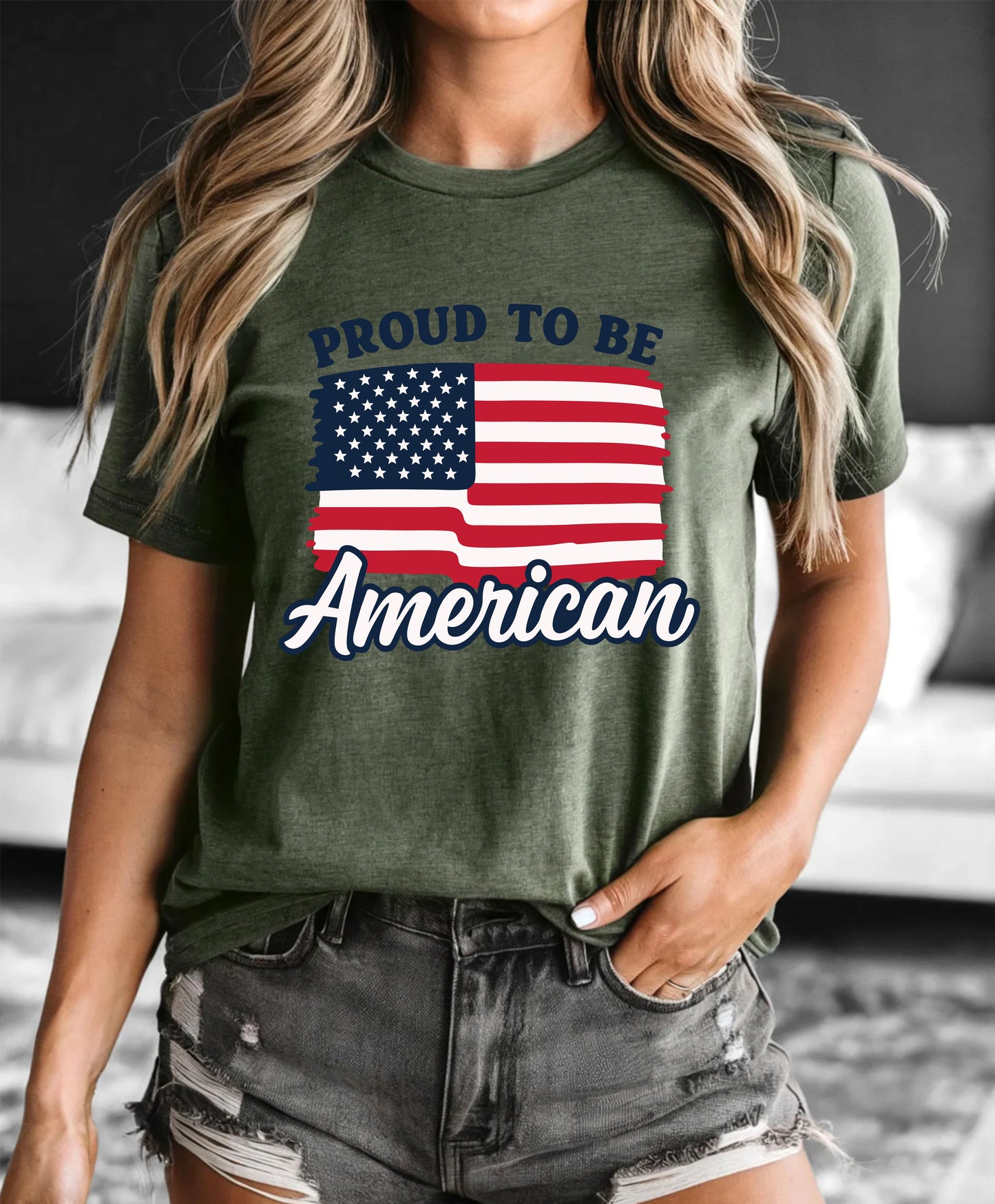 Proud To Be American T-Shirt, 4th Of July Shirt For Adults, USA Flag Tee, Independence Day Unisex Shirt, Patriotic Summer Top