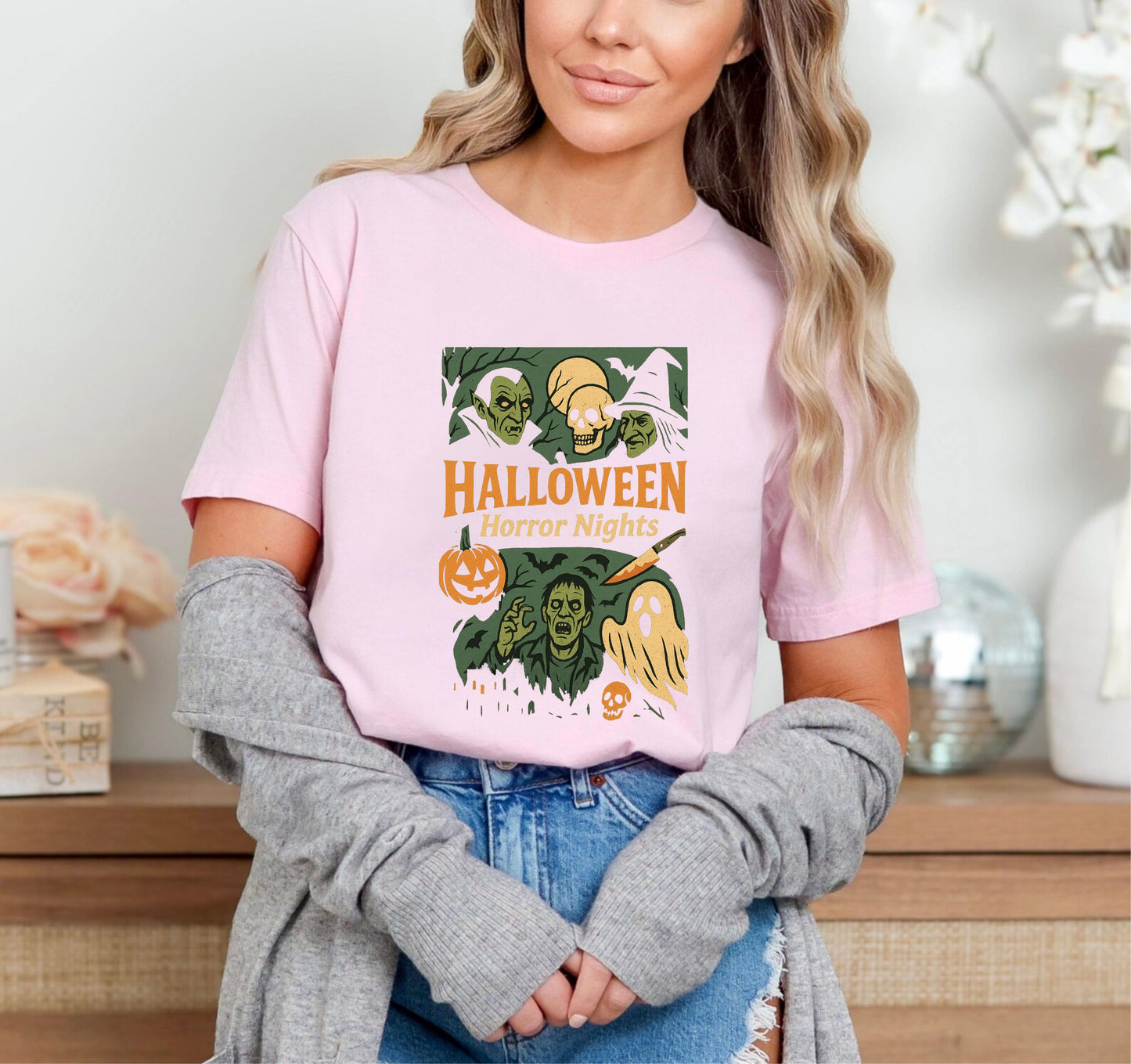 Halloween Horror Night T-Shirt | Haunted House Spooky Season Tee | Scary Movie Night Graphic Shirt - 15 aug 2025
