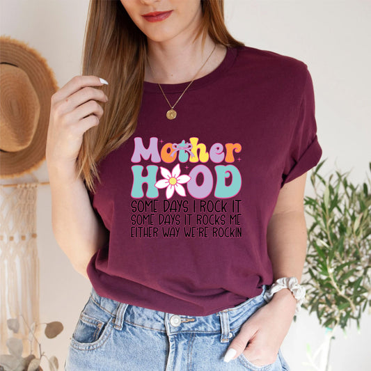 Motherhood T-Shirt – Relatable Mom Life Tee, Funny Parenting Shirt For Women, Unisex Mom Graphic Top, New Mama Gift, Everyday Casual Wear US 03