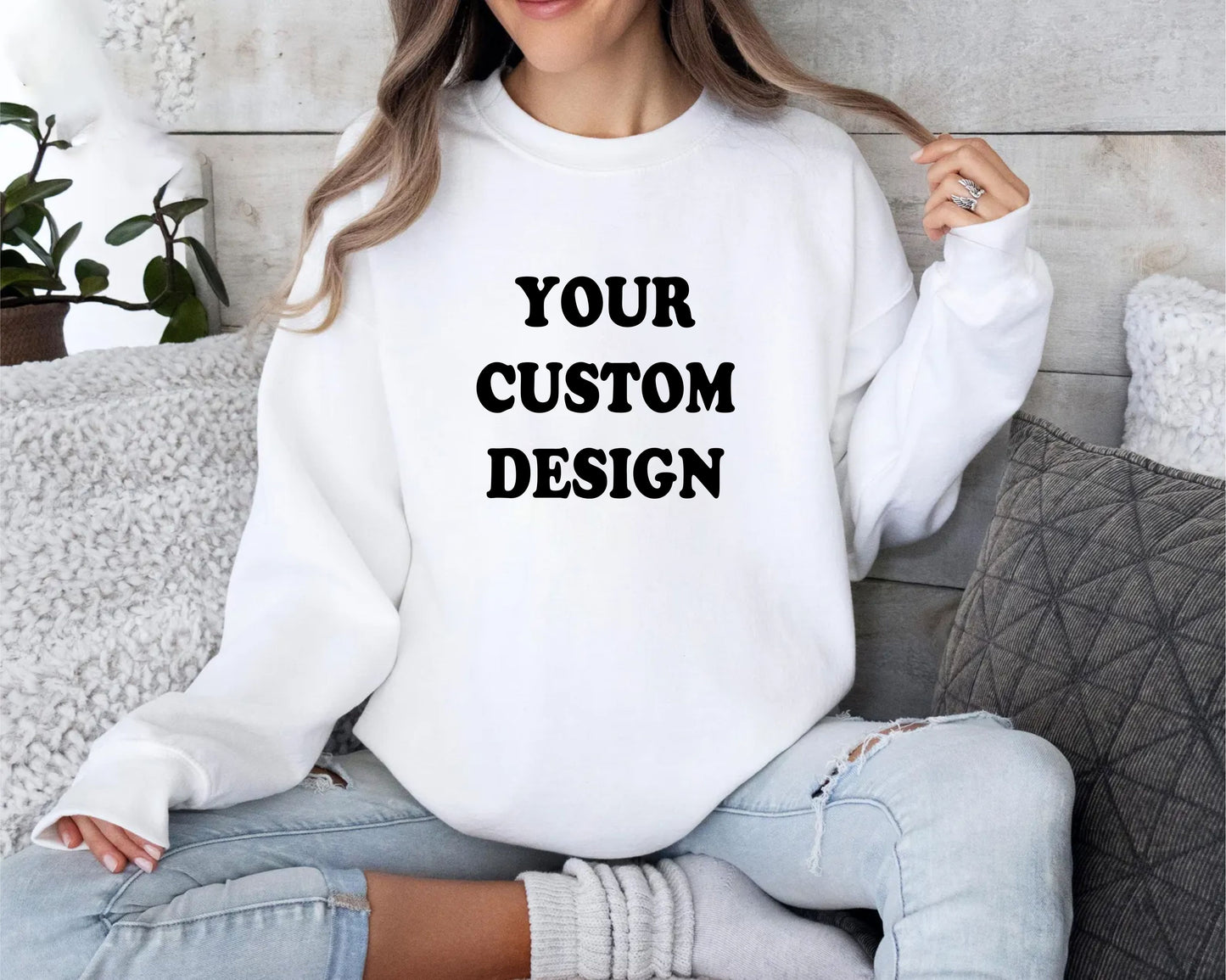 Custom Sweatshirt, Personalized Sweater Hood Top