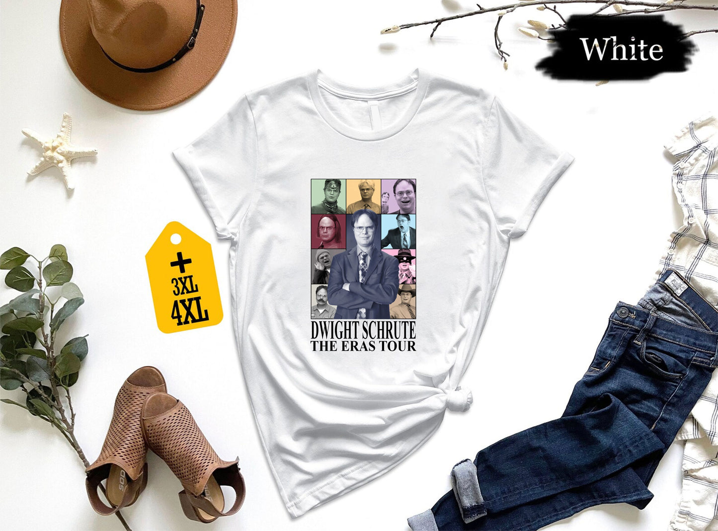 Dwight Schrute Eras Tour Shirt, Funny The Office Taylor Concert Tee, Schrute Farms Music Parody Shirt, TV Show Meme Gift For Fans 100725