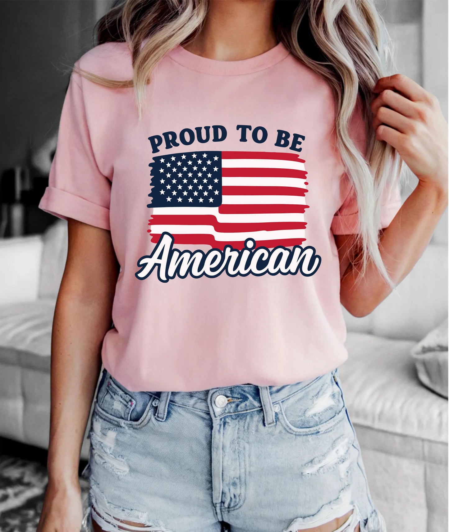 Proud To Be American T-Shirt, 4th Of July Shirt For Adults, USA Flag Tee, Independence Day Unisex Shirt, Patriotic Summer Top