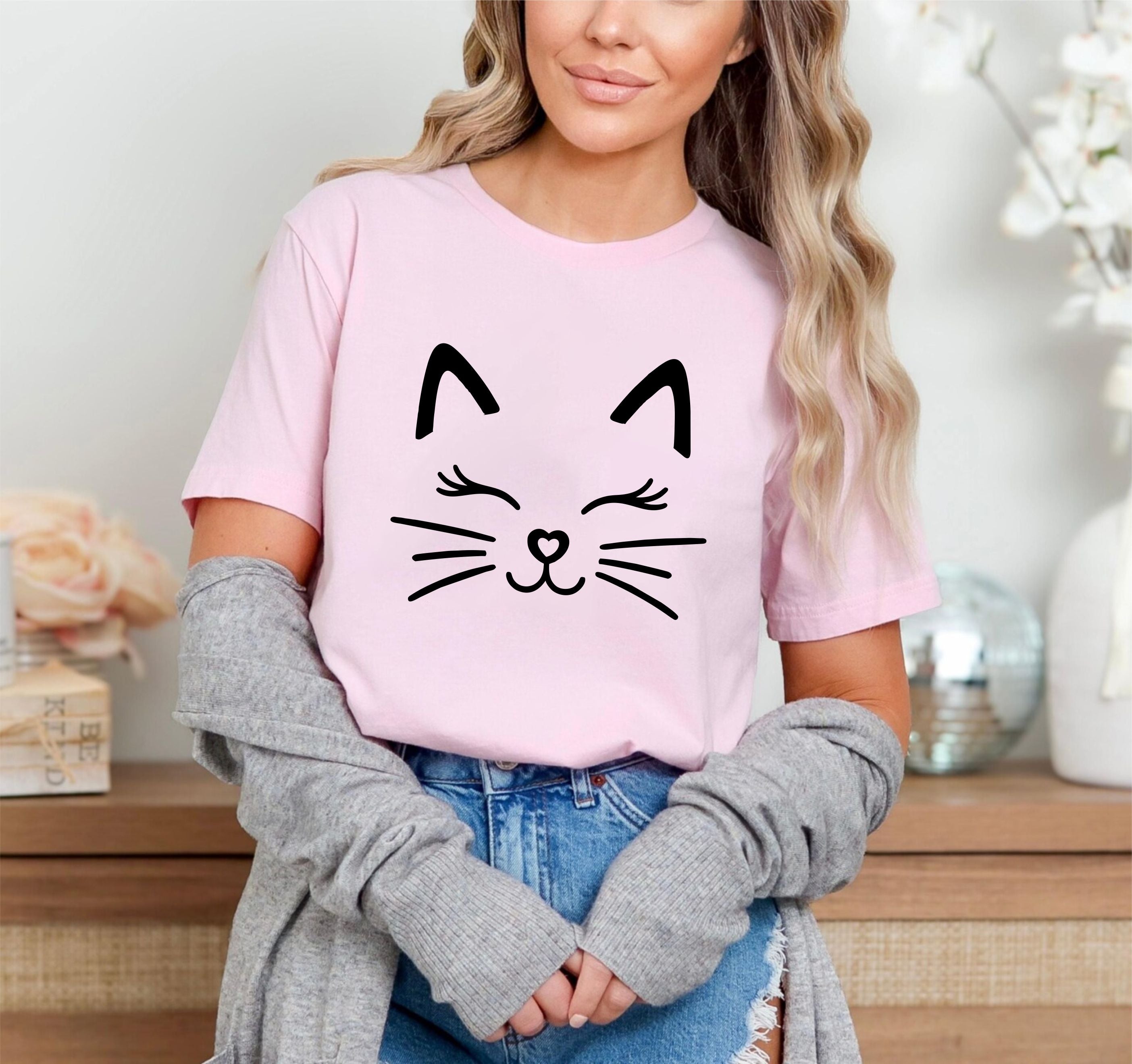 Cute Cat Face T-Shirt – Adorable Kitty Graphic Tee, Kawaii Cat Lover Gift Shirt for Women, Men, and Kids - 29 july