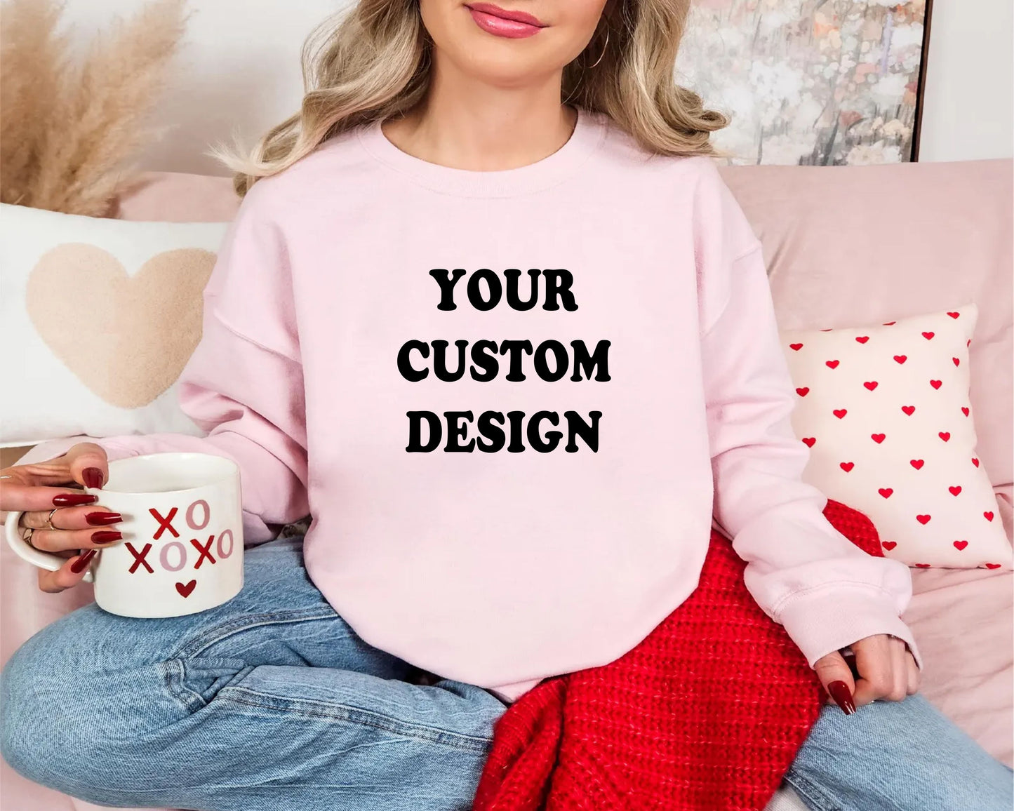 Custom Sweatshirt, Personalized Sweater Hood Top