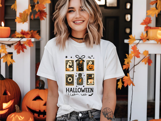 Halloween T-Shirt – Spooky Season Graphic Tee, Cute and Funny October Outfit, Unisex Trick or Treat Top for Fall Parties and Costume Looks - 29 July