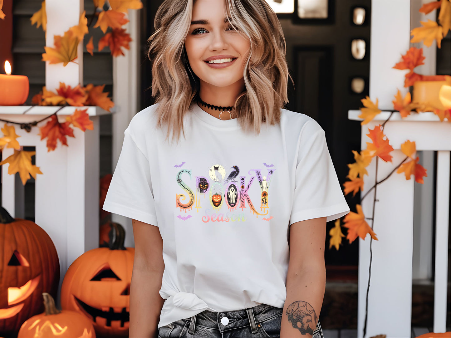 Spooky Season Cat Moon Shirt – Cute Halloween Cat Graphic Tee with Moon, Fall Aesthetic Unisex October Outfit for Cat Lovers and Autumn Nights - 29 july