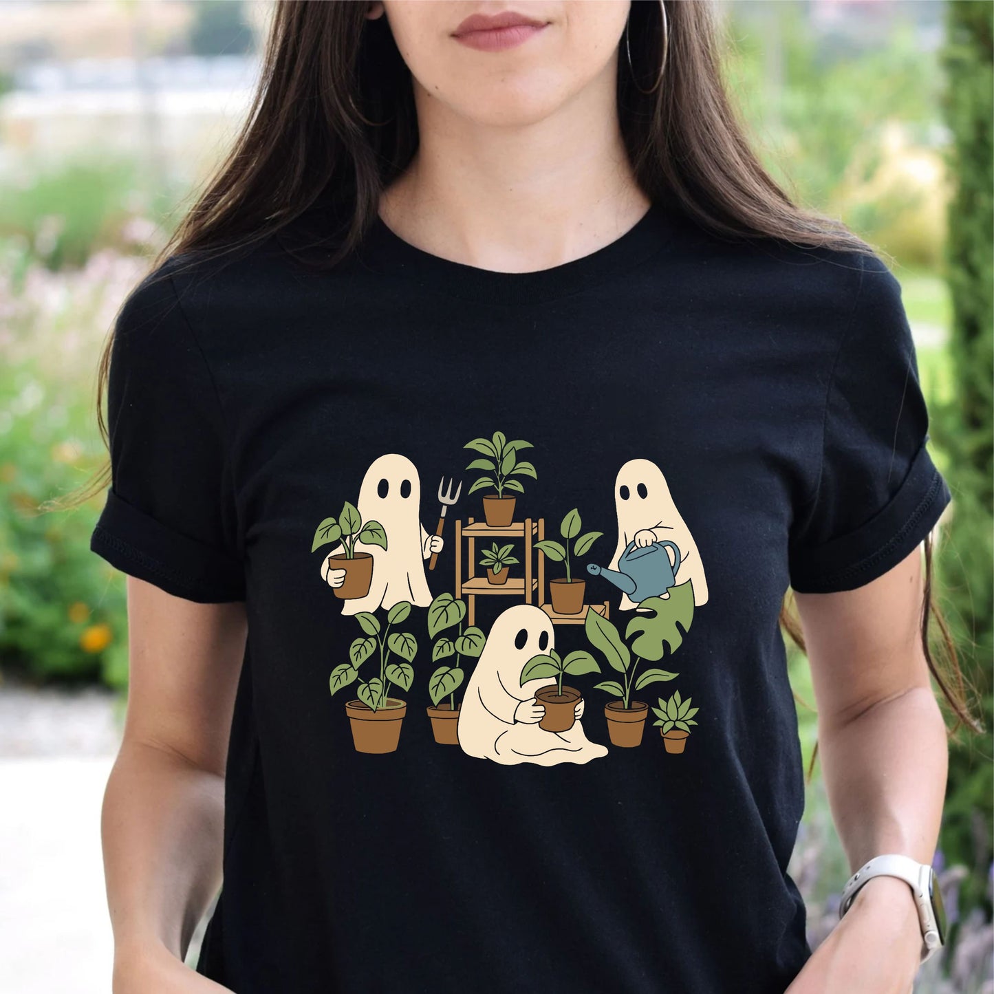 Plant Boo T-Shirt | Cute Halloween Plant Lover Tee | Spooky Botanical Ghost Shirt for Gardeners & Plant Parents - 08 aug 2025