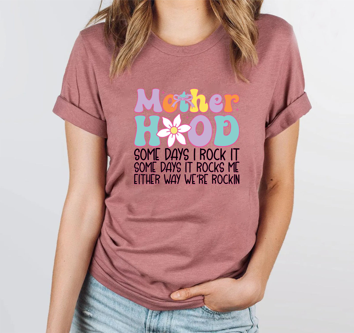 Motherhood T-Shirt – Relatable Mom Life Tee, Funny Parenting Shirt For Women, Unisex Mom Graphic Top, New Mama Gift, Everyday Casual Wear US 03