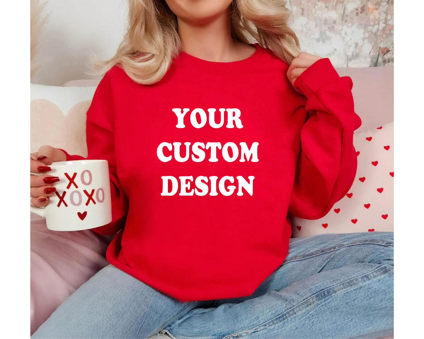 Custom Sweatshirt, Personalized Sweater Hood Top