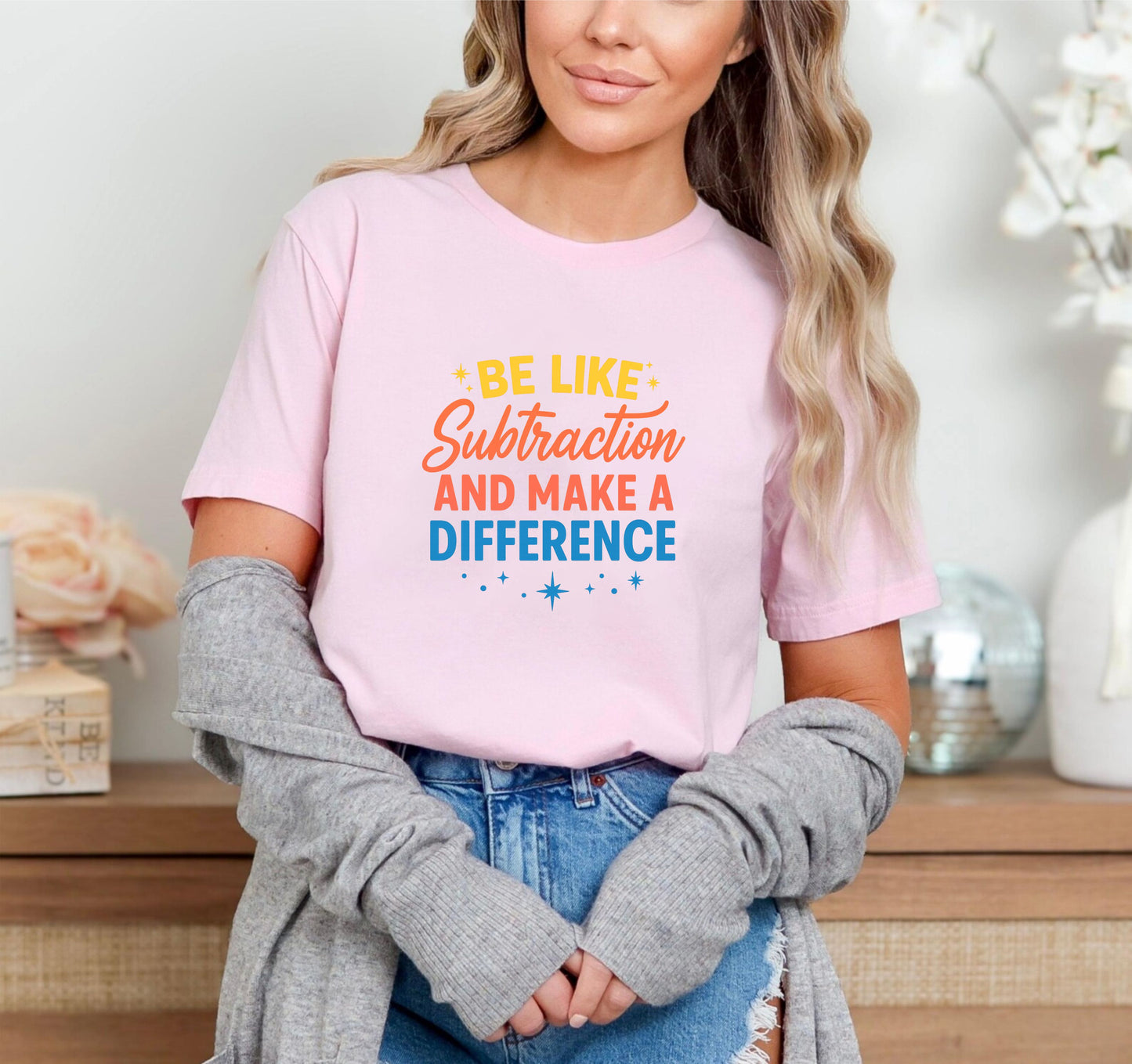 Funny Math Teacher T-shirt, Be Like Subtraction And Make A Difference Shirt, Math Lover Gifts, Math Teacher Sweatshirt, Mathematician Shirts - 23 sep 2025