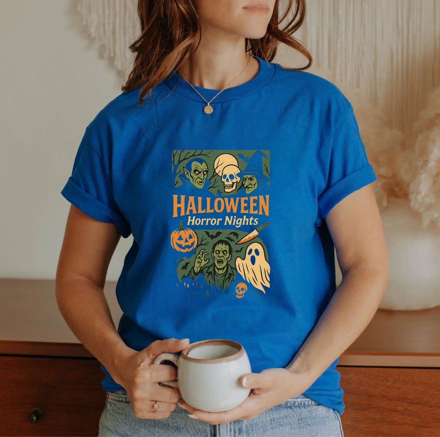Halloween Horror Night T-Shirt | Haunted House Spooky Season Tee | Scary Movie Night Graphic Shirt - 15 aug 2025