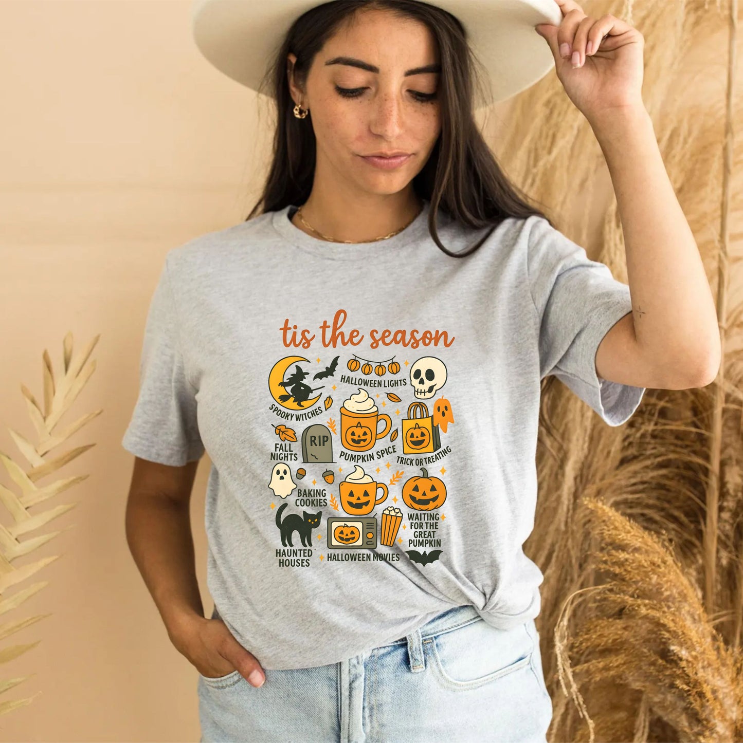 Tis The Season Halloween Shirt – Funny Spooky Season Tee, Cute Fall Ghost Graphic T-Shirt, Unisex October Outfit, Trick or Treat Party Top 29july