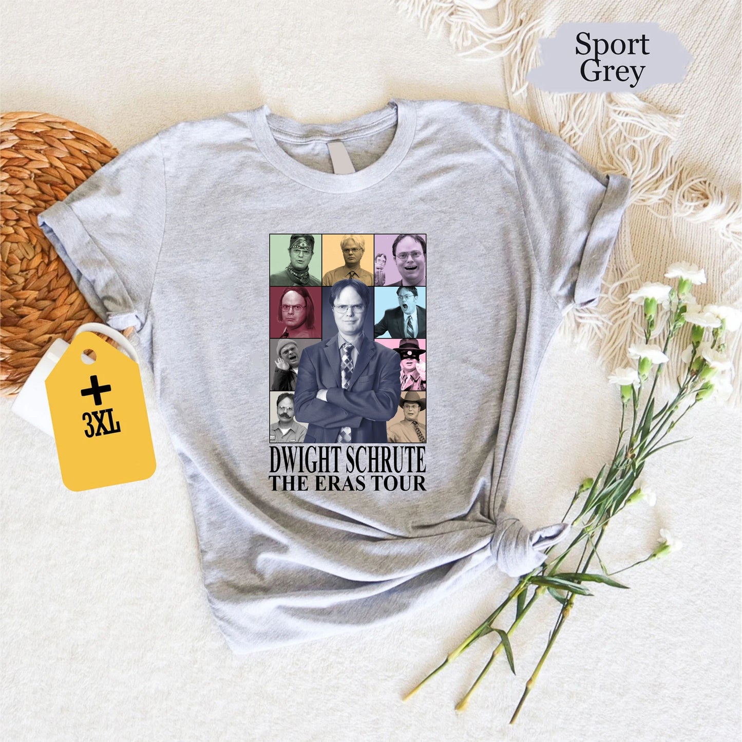 Dwight Schrute Eras Tour Shirt, Funny The Office Taylor Concert Tee, Schrute Farms Music Parody Shirt, TV Show Meme Gift For Fans 100725