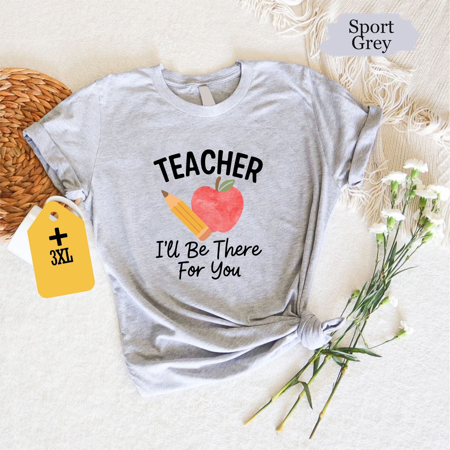 Teacher I’ll Be There For You Shirt – Funny Teacher Tee, Back To School Gift, Friends Theme Teacher Shirt, Unisex Classroom T-Shirt US 01