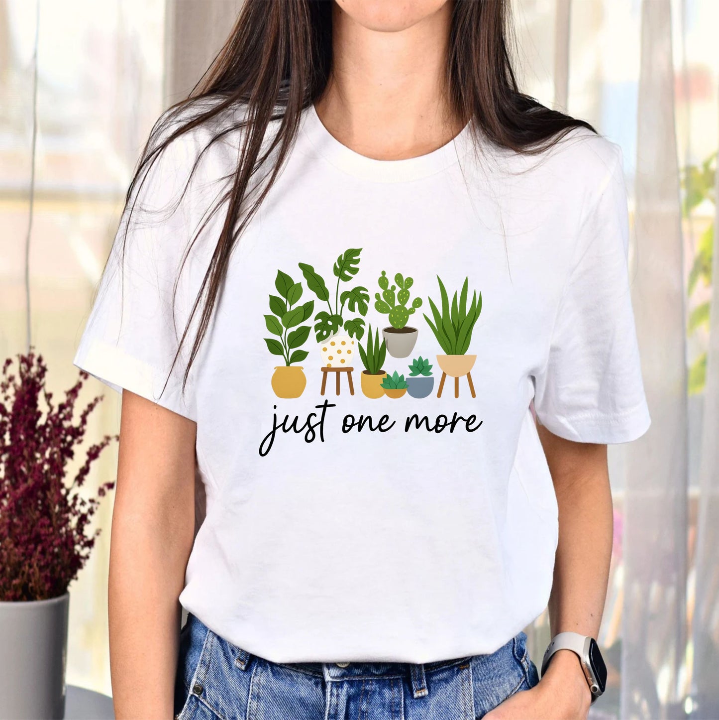 Just One More Plant T-Shirt – Funny Gardening Tee for Plant Lovers, Gardeners & Green Thumb Enthusiasts - 08 aug 2025