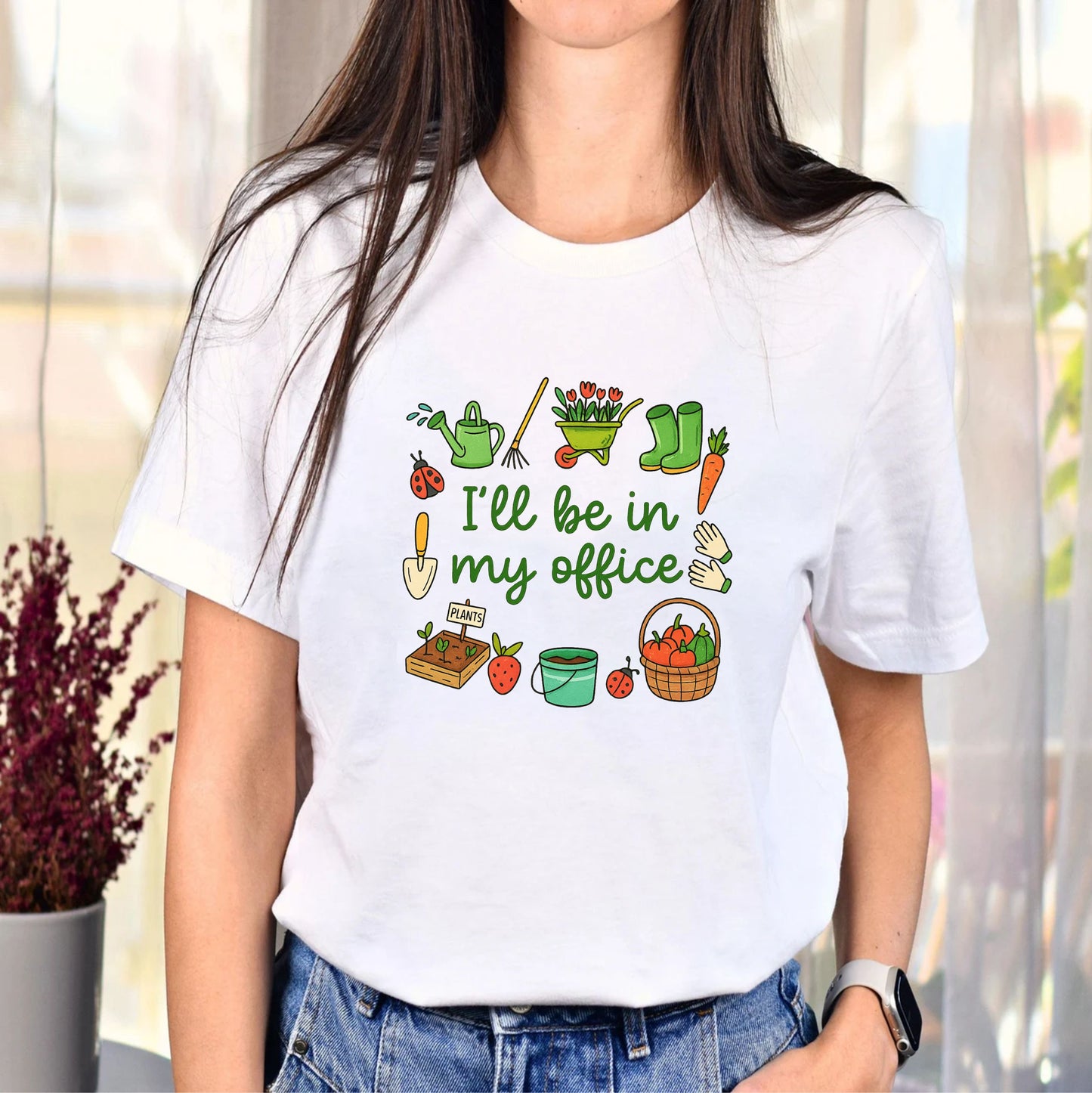 I’ll Be in My Office Plants T-Shirt | Funny Plant Lover Tee | Gardening & Indoor Plant Parent Shirt - 08 aug 2025