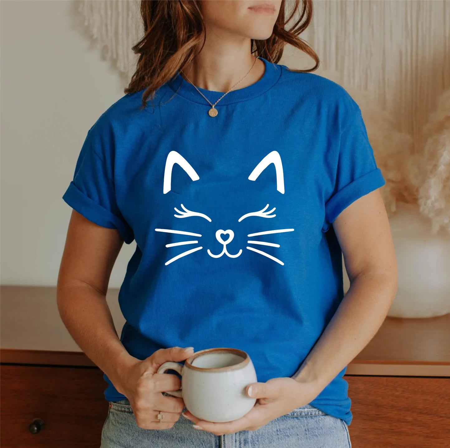 Cute Cat Face T-Shirt – Adorable Kitty Graphic Tee, Kawaii Cat Lover Gift Shirt for Women, Men, and Kids - 29 july