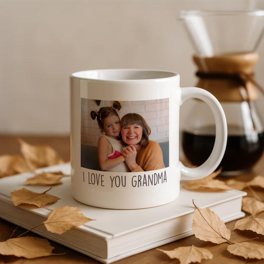 Personalized Photo Mug, Custom Coffee Cup with Your Image, Special Birthday or Anniversary Gift for Family, Valentine’s Keepsake Idea