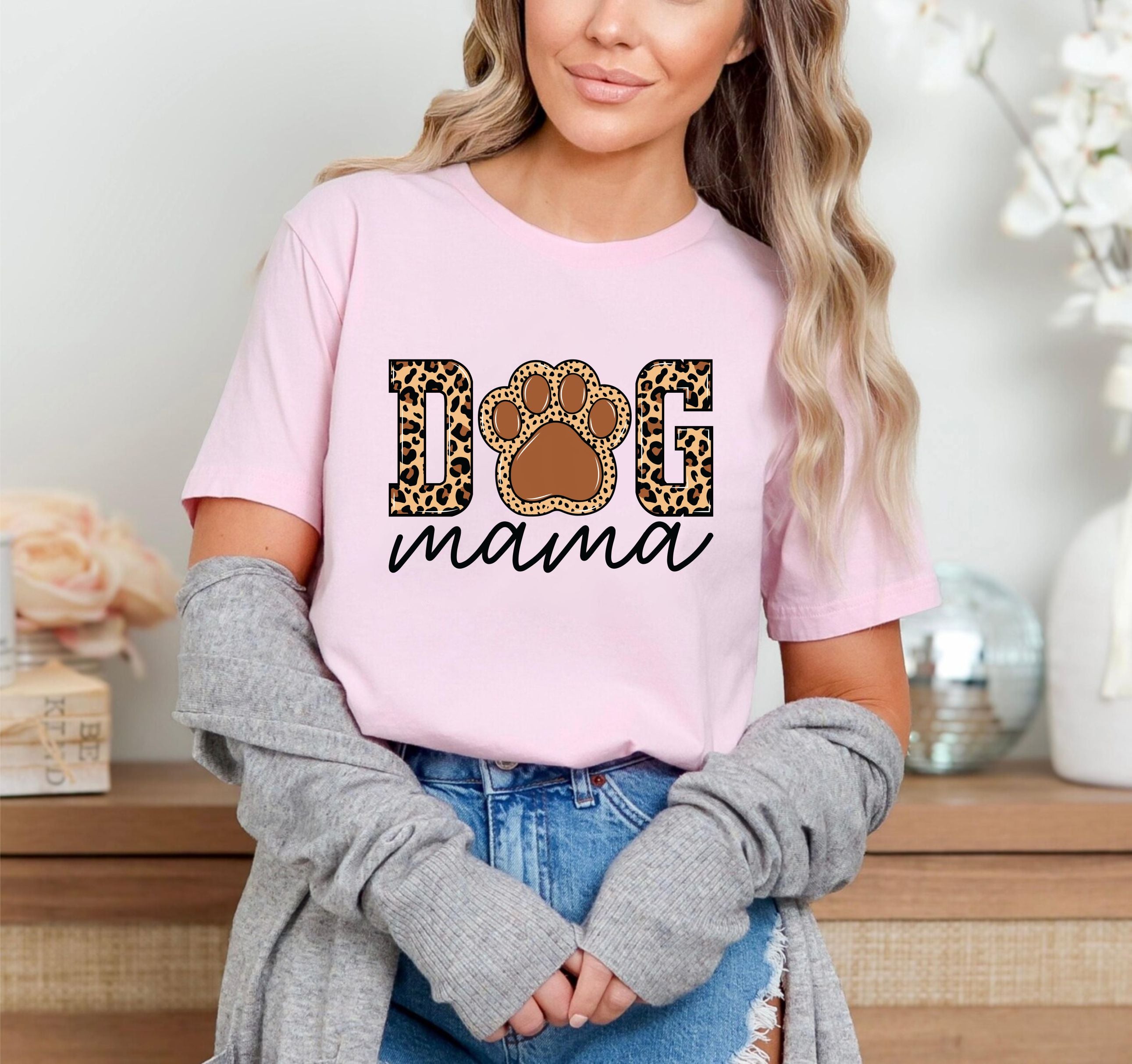 Dog Mama T-Shirt – Cute Pet Lover Tee, Funny Dog Mom Gift Shirt, Unisex Animal Owner Top, Puppy Parent Graphic Tee For Women US 03