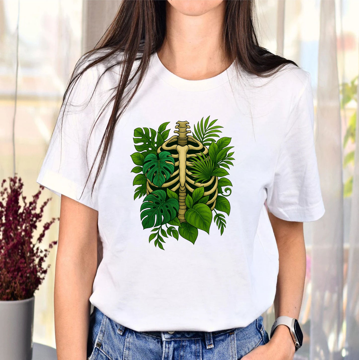 Lungs Recovery Plants T-Shirt – Nature Healing Graphic Tee, Botanical Organ Art Shirt, Plant Lover Gift - 08 aug 2025