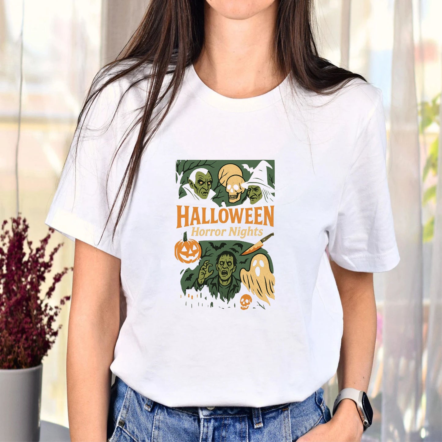 Halloween Horror Night T-Shirt | Haunted House Spooky Season Tee | Scary Movie Night Graphic Shirt - 15 aug 2025