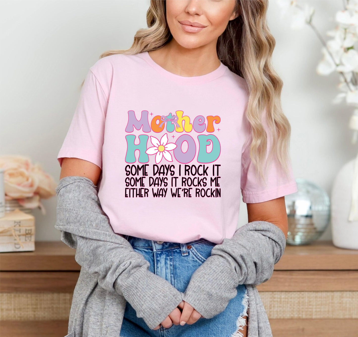 Motherhood T-Shirt – Relatable Mom Life Tee, Funny Parenting Shirt For Women, Unisex Mom Graphic Top, New Mama Gift, Everyday Casual Wear US 03