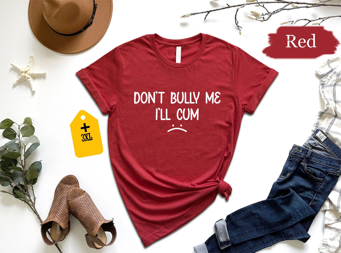 Don’t Bully Me I Will Cum T-Shirt, Funny Inappropriate Joke Shirt, Dirty Adult Humor Tee, Embarrassing Gag Gift For Him, Crude Meme Top 130725