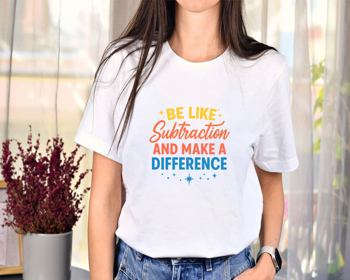 Funny Math Teacher T-shirt, Be Like Subtraction And Make A Difference Shirt, Math Lover Gifts, Math Teacher Sweatshirt, Mathematician Shirts - 23 sep 2025
