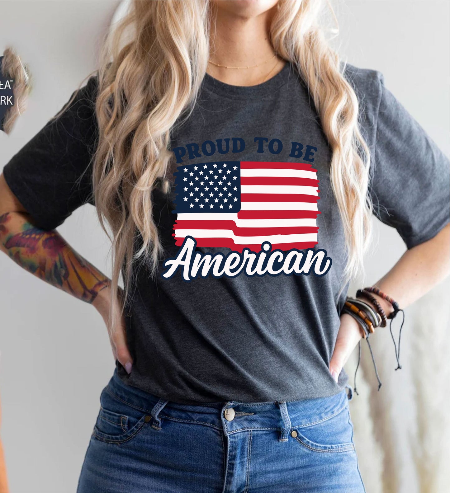 Proud To Be American T-Shirt, 4th Of July Shirt For Adults, USA Flag Tee, Independence Day Unisex Shirt, Patriotic Summer Top