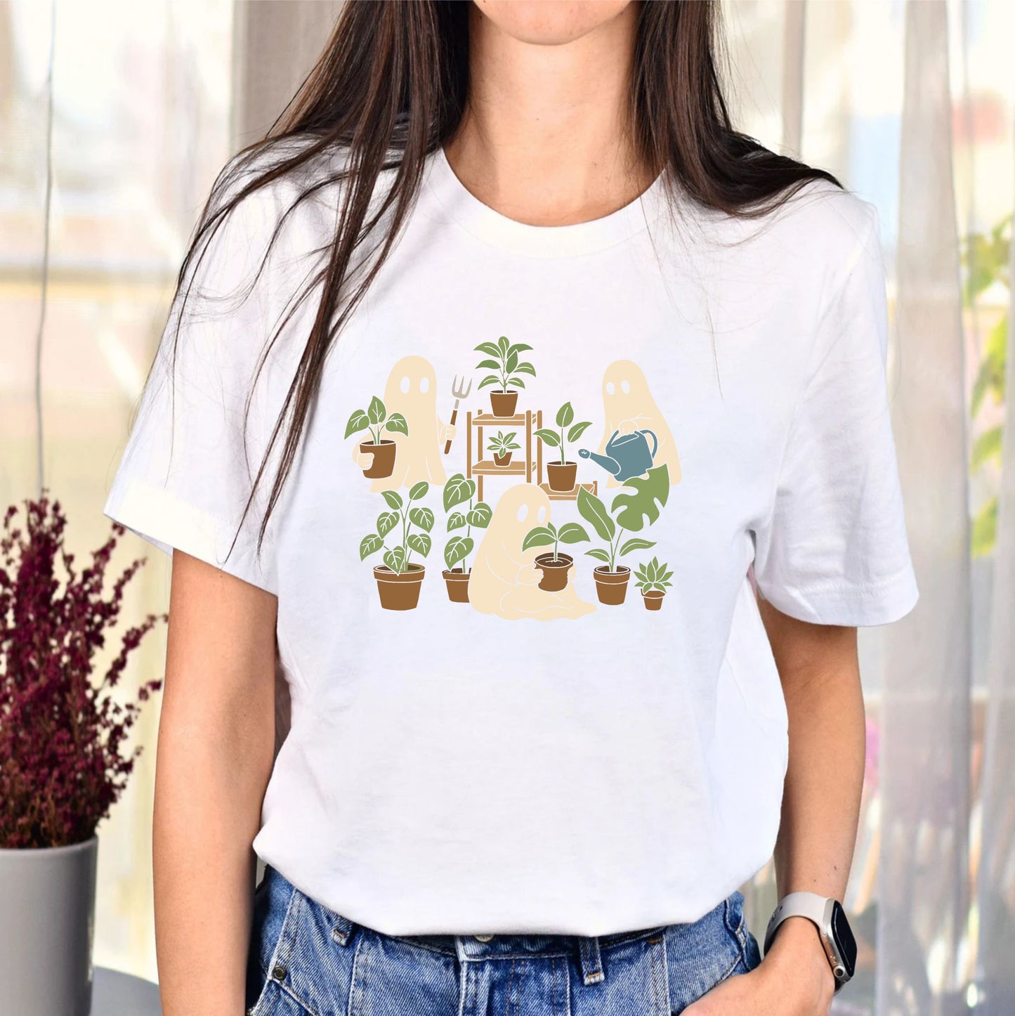 Plant Boo T-Shirt | Cute Halloween Plant Lover Tee | Spooky Botanical Ghost Shirt for Gardeners & Plant Parents - 08 aug 2025