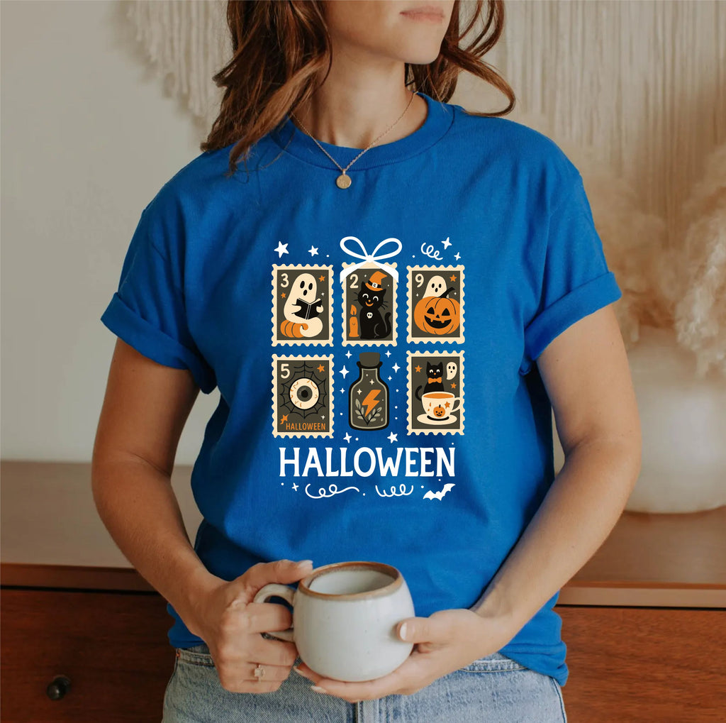 Halloween T-Shirt – Spooky Season Graphic Tee, Cute and Funny October Outfit, Unisex Trick or Treat Top for Fall Parties and Costume Looks - 29 July