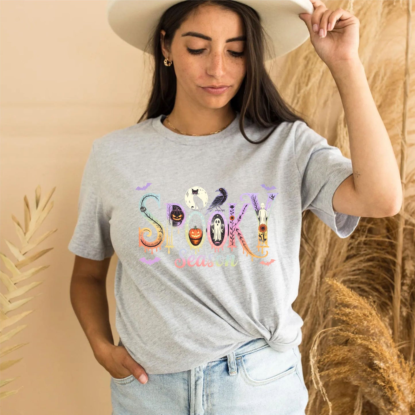 Spooky Season Cat Moon Shirt – Cute Halloween Cat Graphic Tee with Moon, Fall Aesthetic Unisex October Outfit for Cat Lovers and Autumn Nights - 29 july