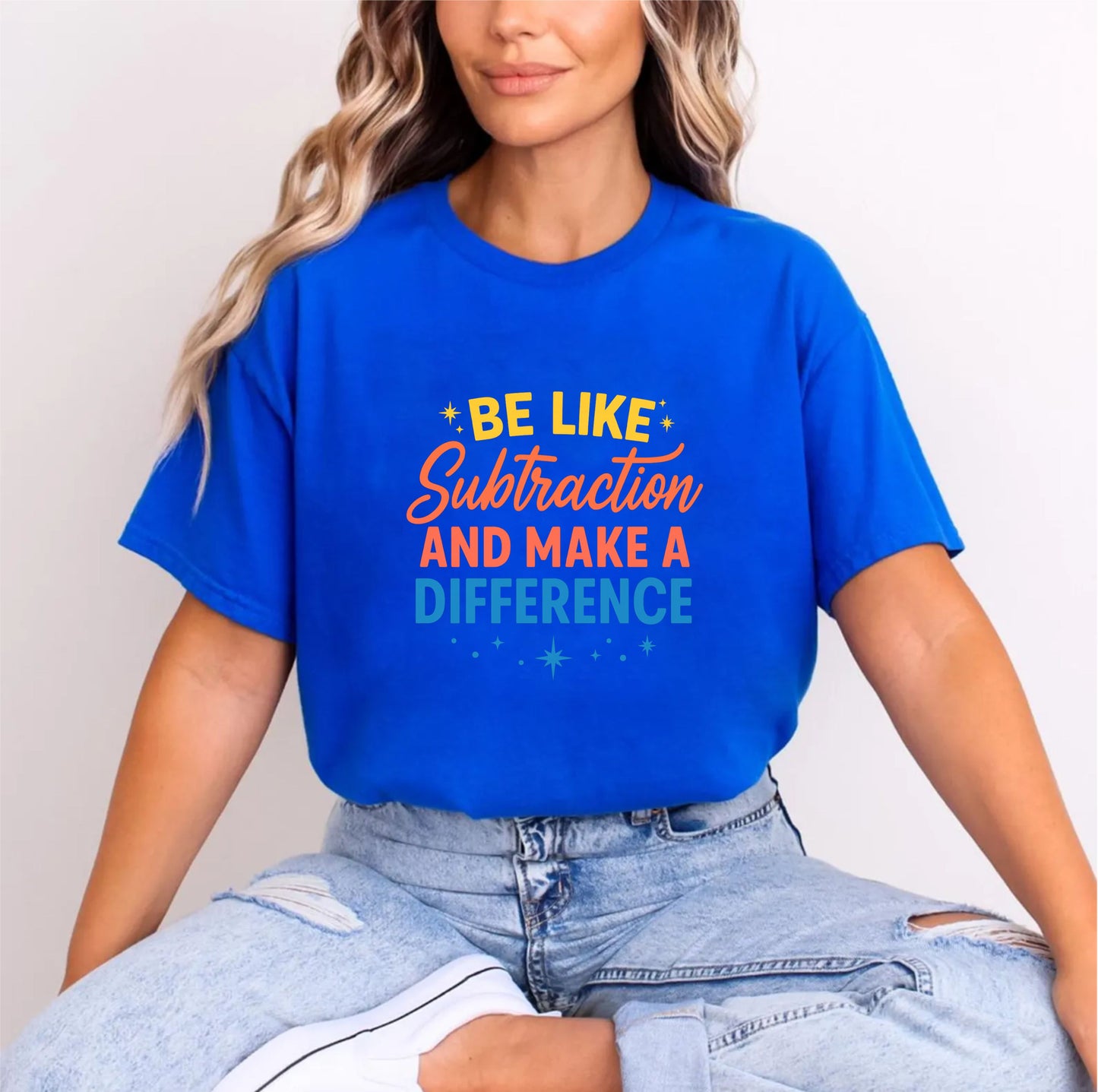 Funny Math Teacher T-shirt, Be Like Subtraction And Make A Difference Shirt, Math Lover Gifts, Math Teacher Sweatshirt, Mathematician Shirts - 23 sep 2025