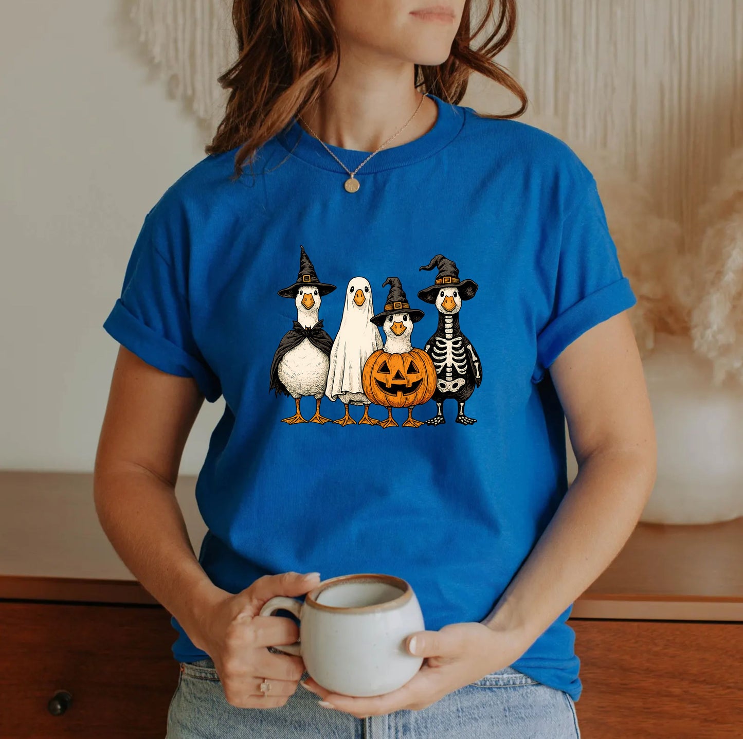 Spooky Silly Goose Ghost Halloween Shirt – Funny Goose in Costume Tee, Cute Spooky Season Animal Graphic, Unisex October Outfit for Fall Parties - 29 july