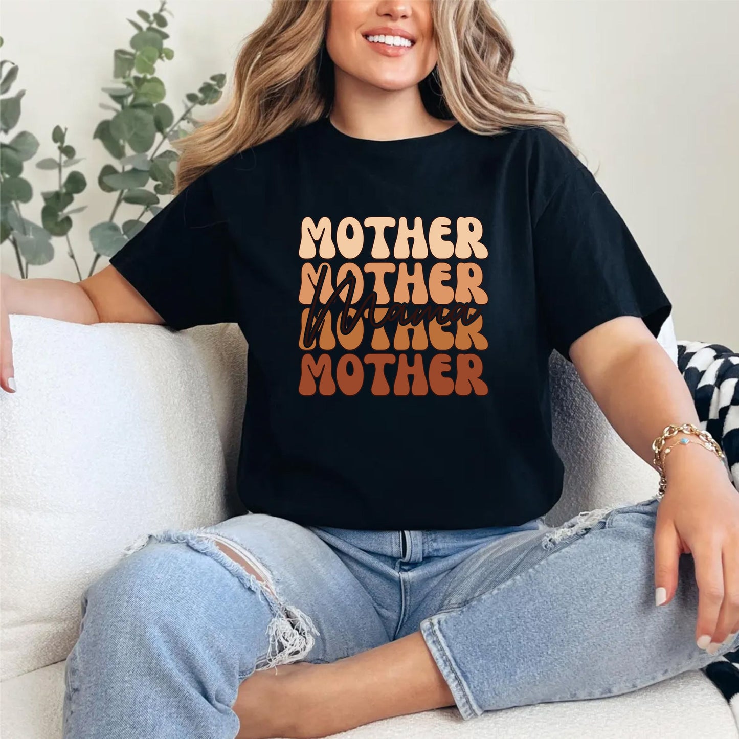 Mother Mama Retro Shirt – Vintage Style Mom Life Tee, Cute 70s Aesthetic Motherhood Top, Gift For Her, Unisex Graphic T-Shirt For Moms US 03