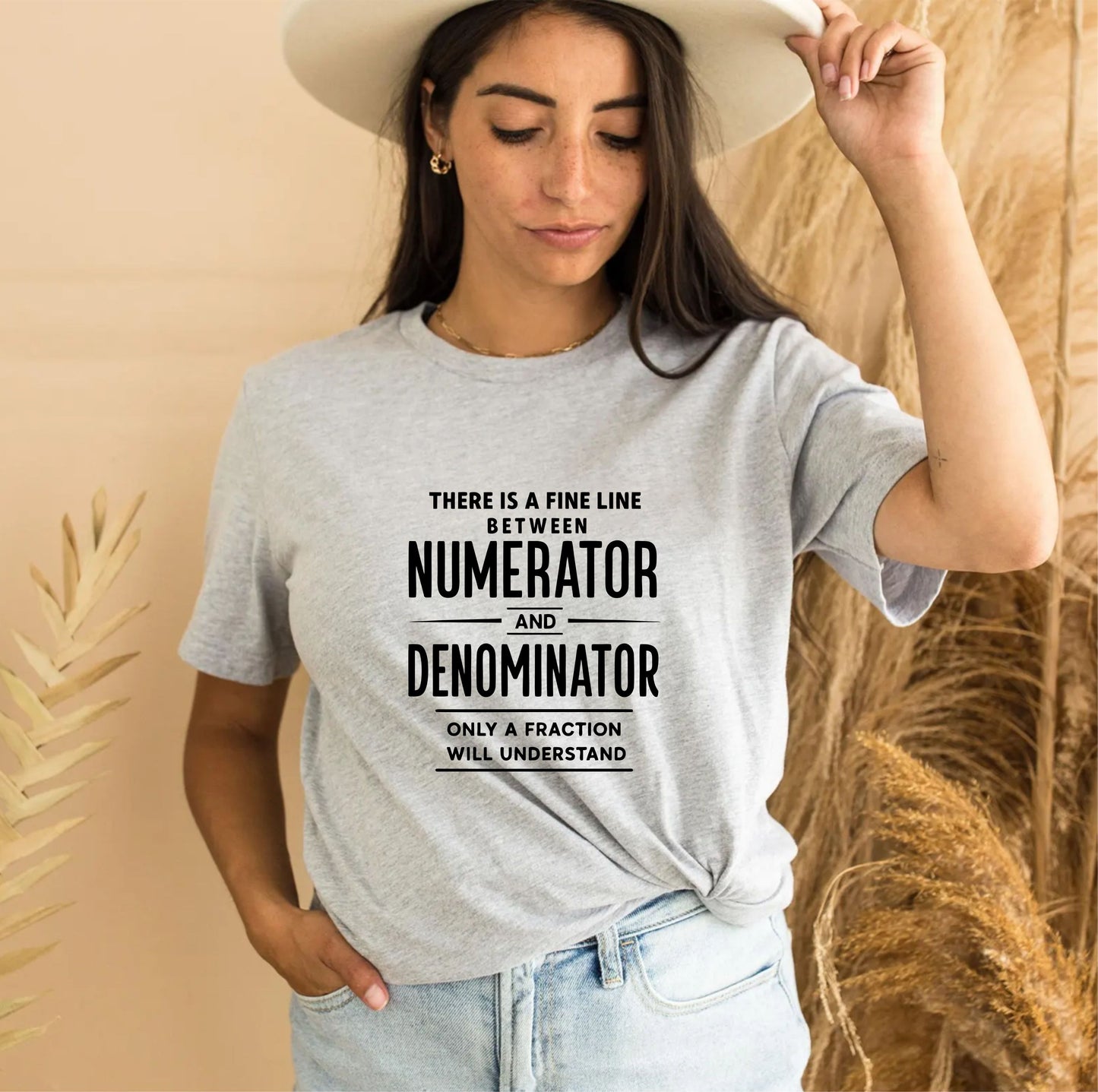 Mathematics Shirt, there is a Fine Line Between Numerator and Denominator T-shirt, Math Teacher Shirt, Science Tshirt, Science Teacher Shirt - 23 sep 2025