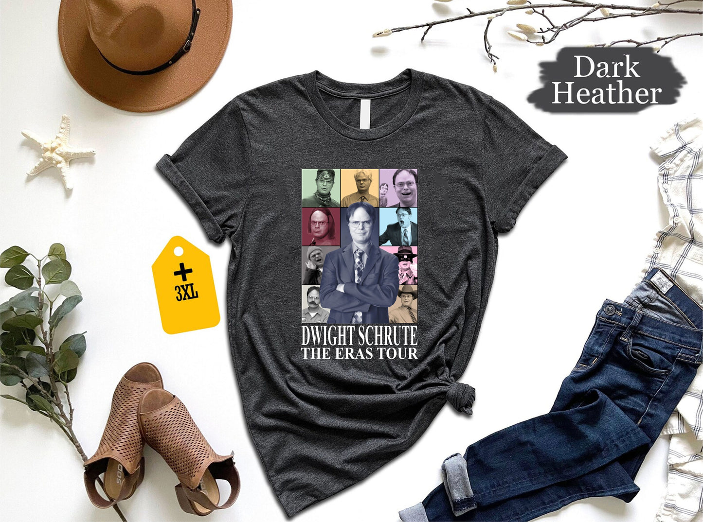 Dwight Schrute Eras Tour Shirt, Funny The Office Taylor Concert Tee, Schrute Farms Music Parody Shirt, TV Show Meme Gift For Fans 100725