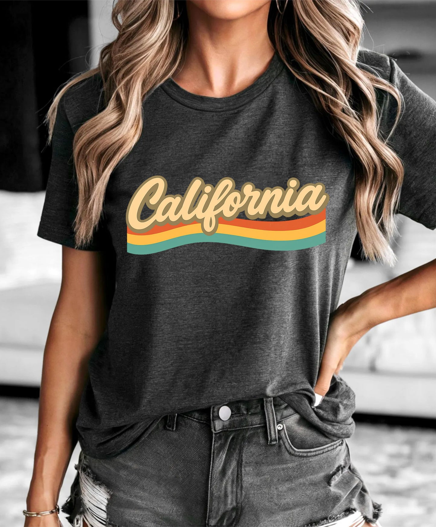 California T-Shirt – Vintage State Graphic Tee, West Coast Beach Sunset Shirt, Summer Travel Souvenir Top for Men and Women - 29 july