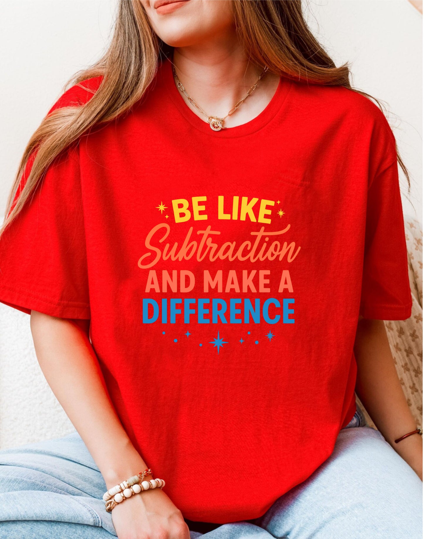Funny Math Teacher T-shirt, Be Like Subtraction And Make A Difference Shirt, Math Lover Gifts, Math Teacher Sweatshirt, Mathematician Shirts - 23 sep 2025